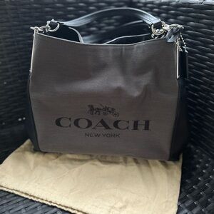 Coach New York Black and grey Shoulder Bag